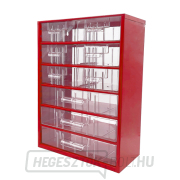 TOKOZ - Fiókrendszerező 09/6M, 3L - RAL 3002 - Piros gallery main image