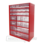 TOKOZ - Fiókos rendszerező 09/15S, 4M, 2L - RAL 3002 - Piros gallery main image