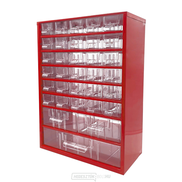 TOKOZ - Fiókos rendszerező 09/30S, 2M, 1L - RAL 3002 - Piros gallery main image