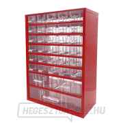 TOKOZ - Fiókos rendszerező 09/30S, 2M, 1L - RAL 3002 - Piros gallery main image