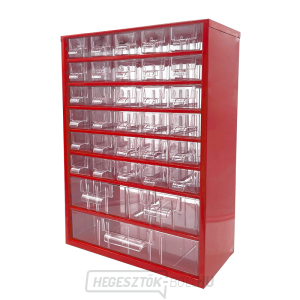 TOKOZ - Fiókos rendszerező 09/30S, 2M, 1L - RAL 3002 - Piros gallery main image