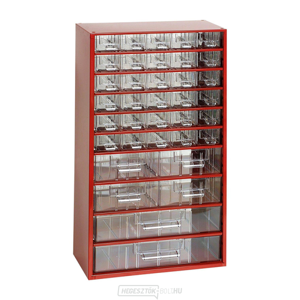 TOKOZ - Fiókos rendszerező 12/30 db, 4 méter, 2 liter - RAL 3002 - Piros gallery main image