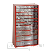 TOKOZ - Fiókos rendszerező 12/30 db, 4 méter, 2 liter - RAL 3002 - Piros gallery main image