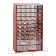 TOKOZ - Fiókos rendszerező 12/45S, 2M, 1L - RAL 3002 - Piros gallery main image