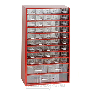 TOKOZ - Fiókos rendszerező 12/45S, 2M, 1L - RAL 3002 - Piros gallery main image