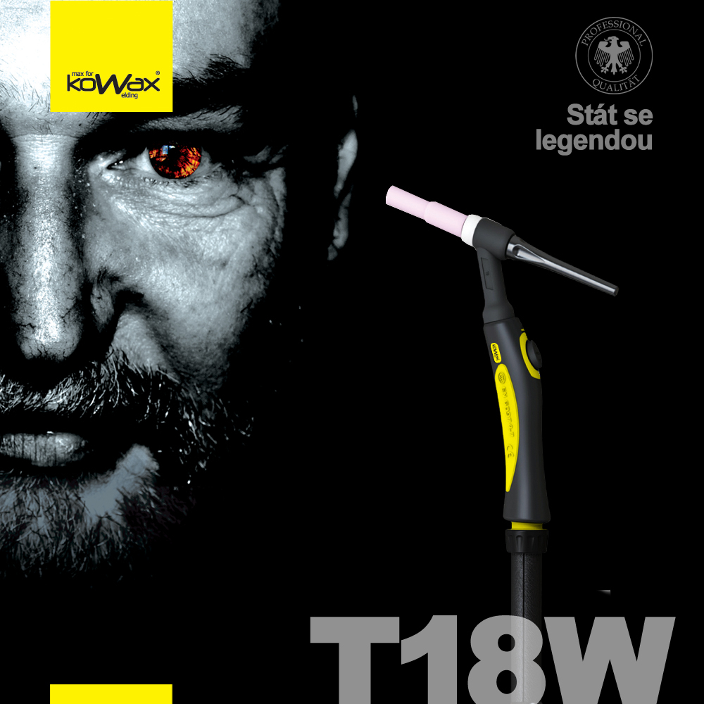 KOWAX T18W hegesztőpisztoly, 8 m, kézi TIG-5 tűs