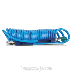 Spirál PU tömlő 10 m, ø 8/12 mm, 8 bar gyorscsatlakozóval gallery main image