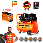 PANTERMAX Szuper csendes olajmentes kompresszor AirFlow® 57 SILENT SET1 gallery main image