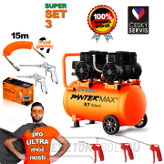 PANTERMAX Szuper csendes olajmentes kompresszor AirFlow® 57 SILENT SET3 gallery main image