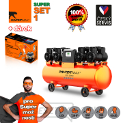 PANTERMAX Szuper csendes olajmentes kompresszor AirFlow® 120 SILENT SET1 Előnézet 