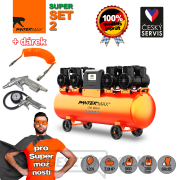 PANTERMAX Szuper csendes olajmentes kompresszor AirFlow® 120 SILENT SET2 Előnézet 