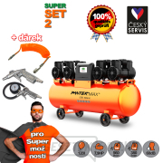 PANTERMAX Szuper csendes olajmentes kompresszor AirFlow® 120 SILENT SET2 gallery main image