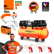 PANTERMAX Szuper csendes olajmentes kompresszor AirFlow® 120 SILENT SET3 Előnézet 