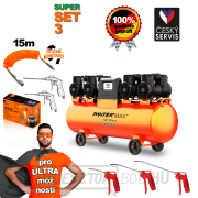 PANTERMAX Szuper csendes olajmentes kompresszor AirFlow® 120 SILENT SET3 gallery main image