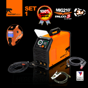 PANTERMAX Hegesztő inverter MIG210FALCO 3 LCD SET1 (MIG/MMA/TIG) Előnézet 