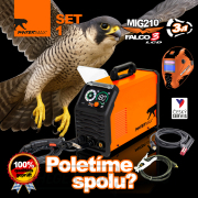 PANTERMAX Hegesztő inverter MIG210FALCO 3 LCD SET1 (MIG/MMA/TIG) náhled