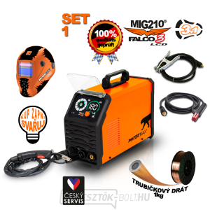 PANTERMAX Hegesztő inverter MIG210FALCO 3 LCD SET1 (MIG/MMA/TIG) gallery main image