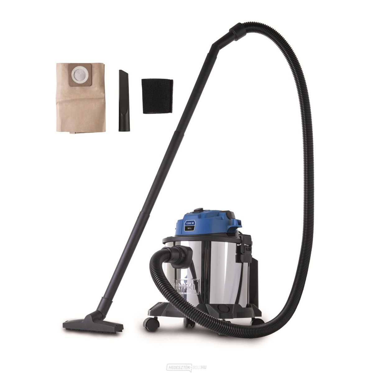 Scheppach VC 16-GL ipari porszívó száraz/nedves porszívózáshoz 16 l