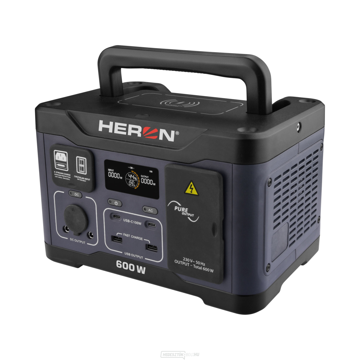 NEVEZÉS A HERON töltőállomás VERSENYÉRE, 600 W, 512 Wh