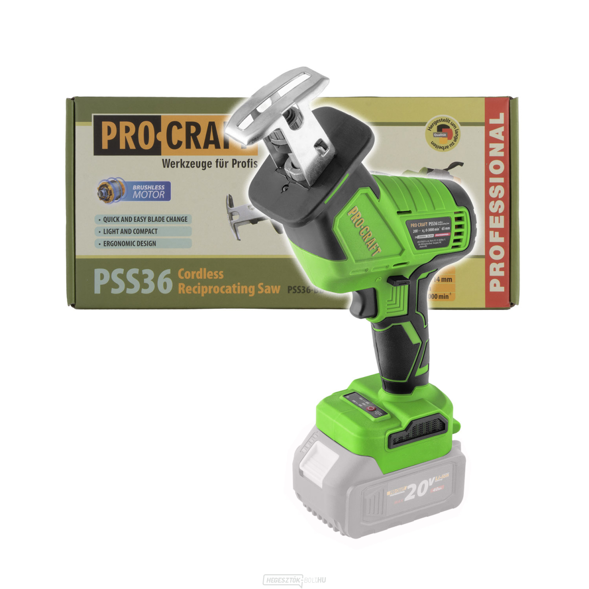 Akkus orrfűrész Procraft PSS36bb (akkumulátor és töltő nélkül) | PSS36bb