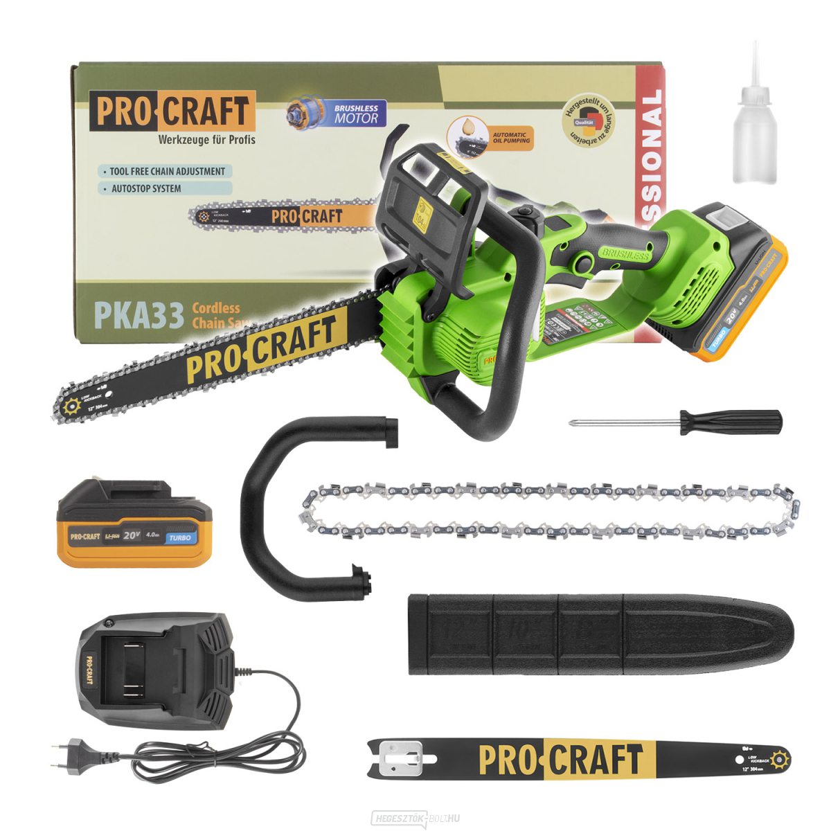 Akkus láncfűrész Procraft PKA33 | PKA33-1B