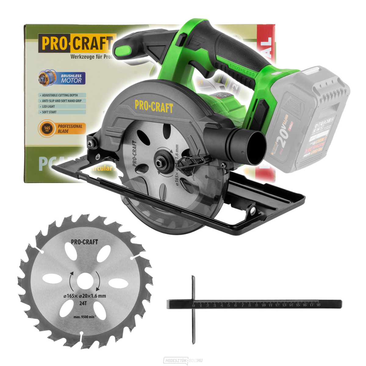 Akkus körfűrész Procraft PCA32bb (akkumulátor és töltő nélkül) | PCA32-BB