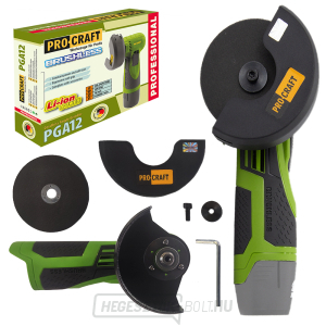 Akkus mini sarokcsiszoló Procraft PGA12 1B | PGA12-1B gallery main image
