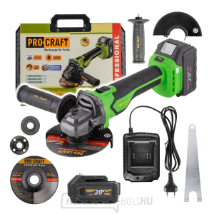 Akkus sarokcsiszoló Procraft PGA22 | PGA22-1B-C gallery main image