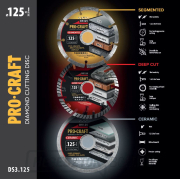 Sarokcsiszoló Procraft PW1050 és 3 db gyémánttárcsa DS3.125 + 2 db fazéktárcsa | SPW1050/DS3.125/WT125 náhled