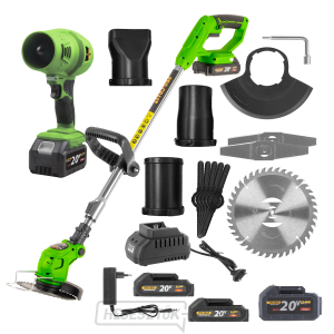 Procraft PTA24 akkus szegélynyíró és Procraft PB18 akkus lombfúvó készlet | SPTA24-PB18 gallery main image