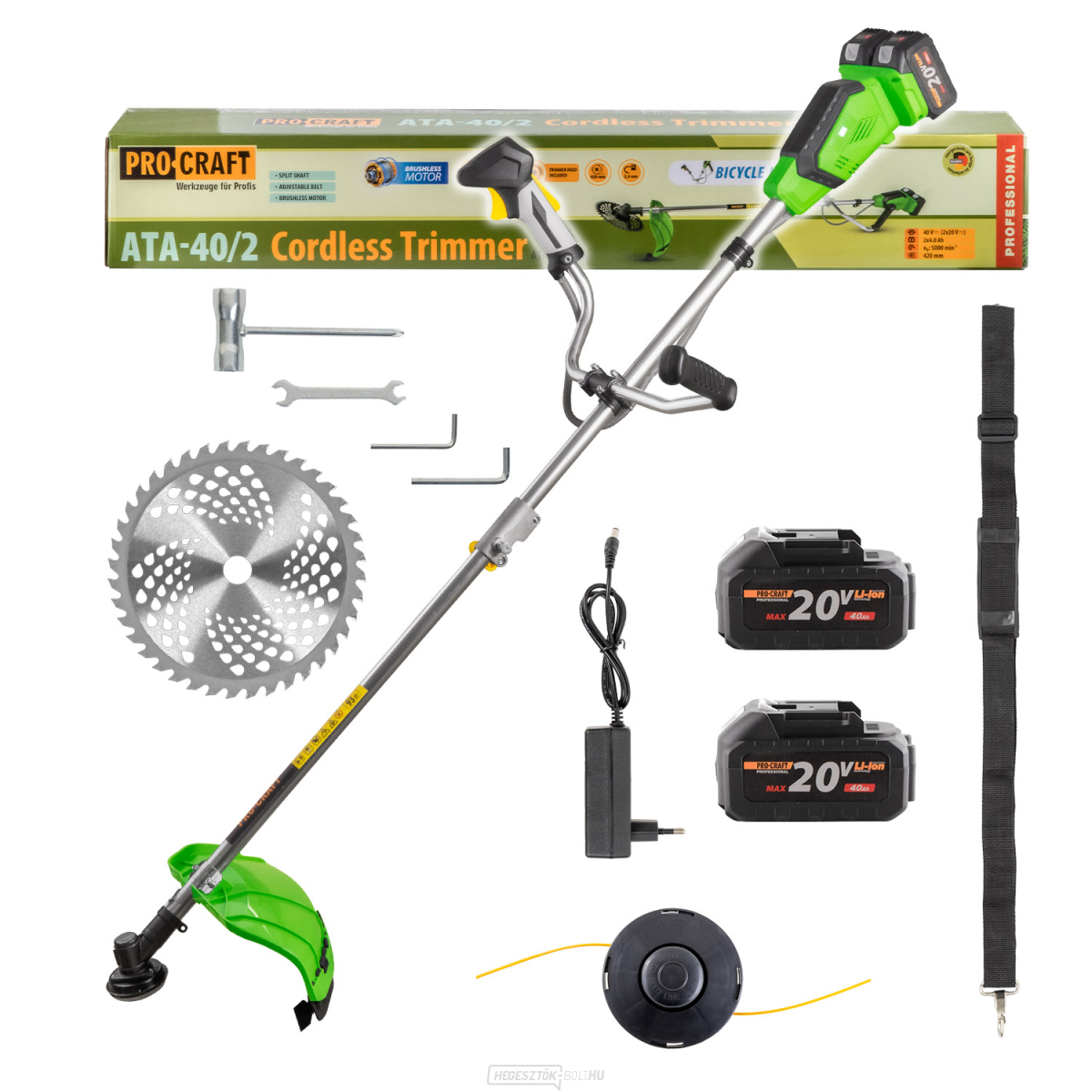 Akkus bozótvágó Procraft ATA-40/2 | ATA-40/2