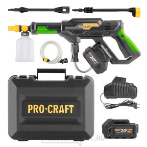 Procraft CW20 akkus magasnyomású mosó + 20/4 akkumulátor és 20/1 töltő készlet | SCW20 gallery main image