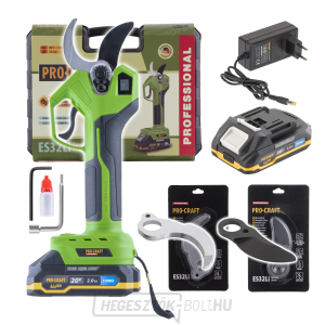 Akkus metszőolló készlet Procraft ES32Li + 2x pótpenge | SES32LI/Pengék gallery main image