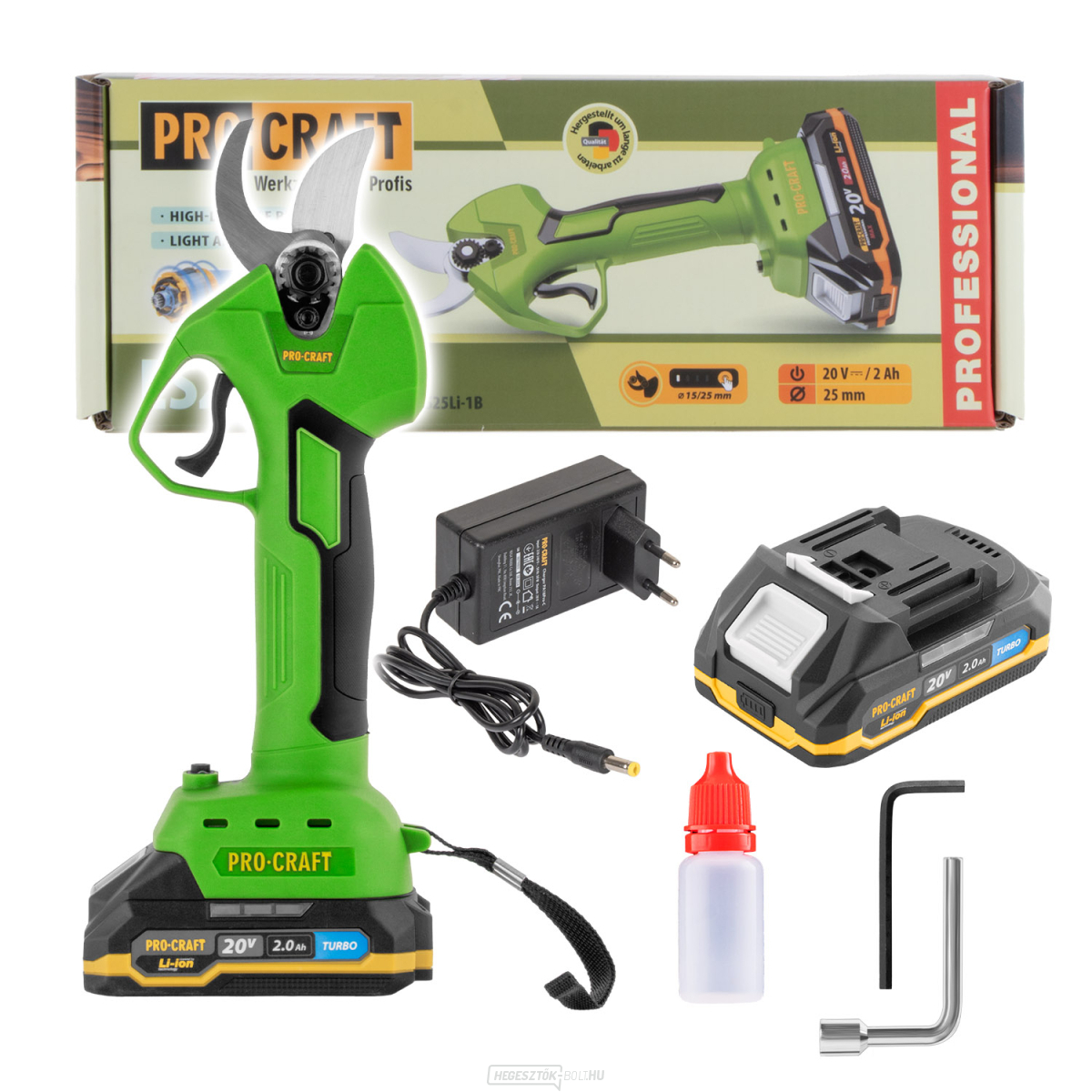 Akkus favágó Procraft ES25Li | ES25Li