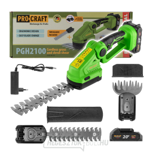 Akkus fű- és bokornyíró olló Procraft PGH2100 | PGH2100 gallery main image
