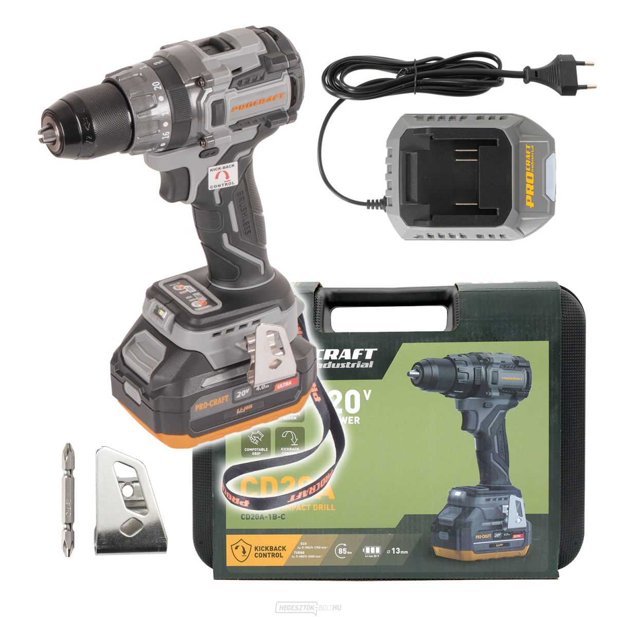 Akkus fúró-csavarozó Procraft Industrial CD20A | CD20A-1b-c