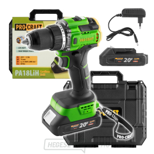 Akkus fúró-csavarozó Procraft PA18LiH | PA18LiH-1B-C gallery main image