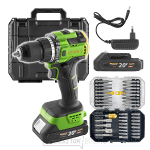 Procraft PA18LiH akkus fúró-csavarozó BS-37 bitkészlettel | SPA18LiH-1B-C/BS-37 gallery main image