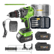 Procraft PA18ProBL akkus csavarhúzó készlet 2x 20V 4Ah akkumulátorral és 20/1 töltővel + BS-37 bitkészlettel |... gallery main image