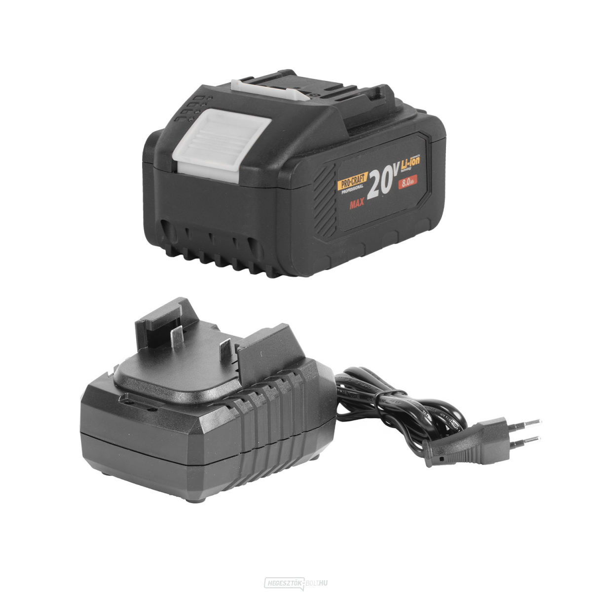 Procraft 20/8 akkumulátorkészlet + Procraft 20/1 töltő | S20/8-20/1