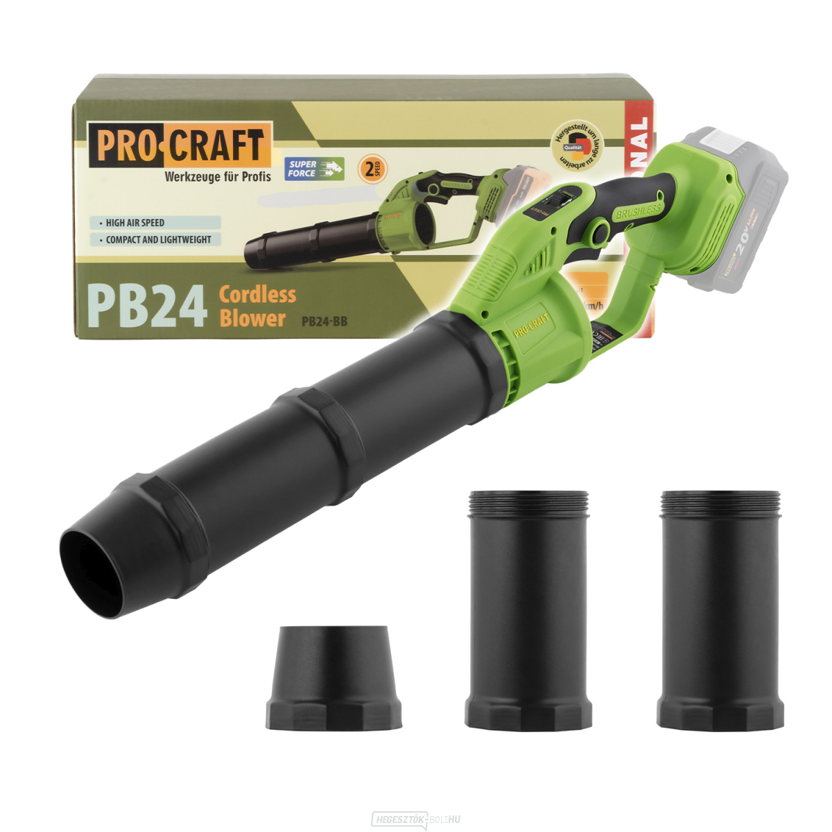 Akkus lombfúvó Procraft PB24 (akkumulátor és töltő nélkül) | PB24bb