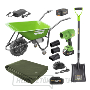 Procraft PWB150 akkus talicska + PB18 akkus lombfúvó + GSS-1150 lapát + GT3x4 ponyva | SPWB150/PB18/GSS-1150/GT3x4 gallery main image