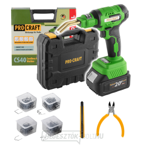 Akkus forrasztópisztoly műanyagokhoz Procraft CS40bb (akkumulátor és töltő nélkül) | CS40-BB gallery main image