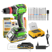 Akkus csavarhúzó Procraft PA18ProDFR2 + bitkészlet | PA18ProDFR2-1B-C gallery main image