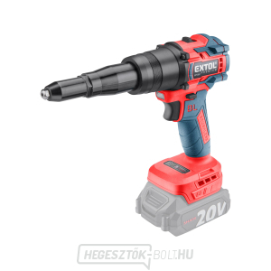 akkus szegecsbehúzó SHARE20V, SZÉNKEFEMENTES, akkumulátor és töltő nélkül gallery main image