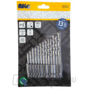 Univerzális HSS fúrószár, hatszögletű szár (1,5-6,5mm) - 13db Univerzális HSS fúrószár, hatszögletű szár (1,5-6,5mm) - 13db gallery main image