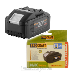 Procraft 20/8C újratölthető akkumulátor | 20/8C gallery main image
