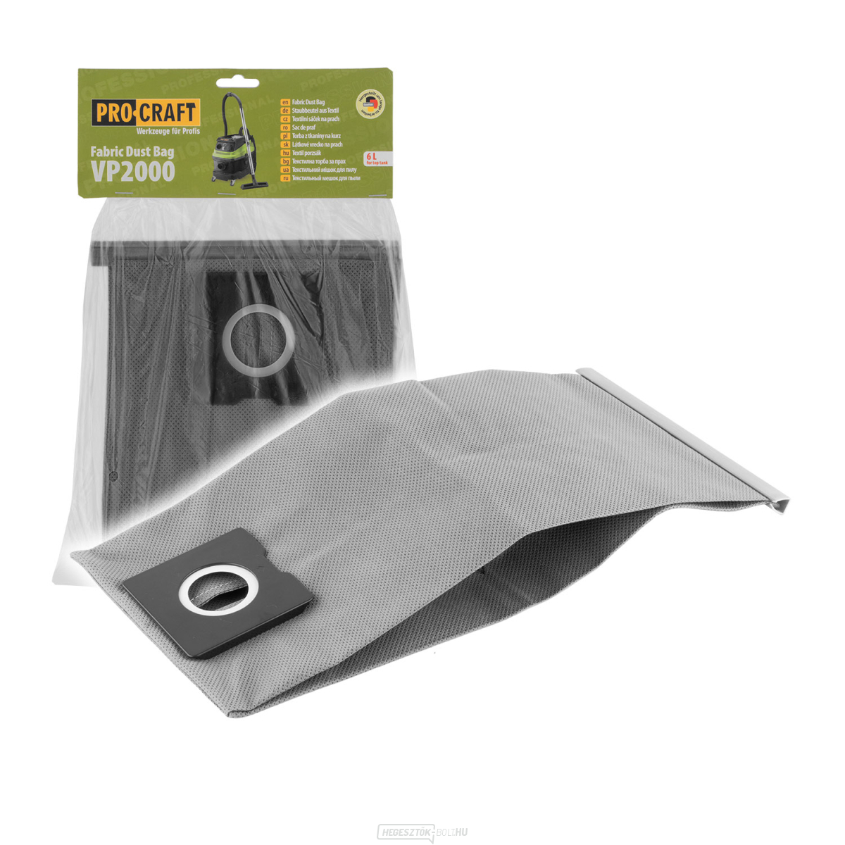 Porzsák ipari porszívóhoz Procraft VP2000 6L | SVP2000 6L gallery main image