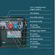 Könner & Söhnen KS 8100iE 1/3 ATSR inverteres benzin generátor náhled