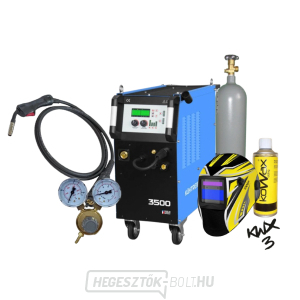 KITin 3500 Multi MIG Synergic V2 + Pisztoly + Szelep + Hegesztősisak + Tele C02 Palack + Spray gallery main image